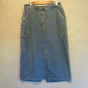 White stag denim, pencil skirt, 100% cotton 16 W new